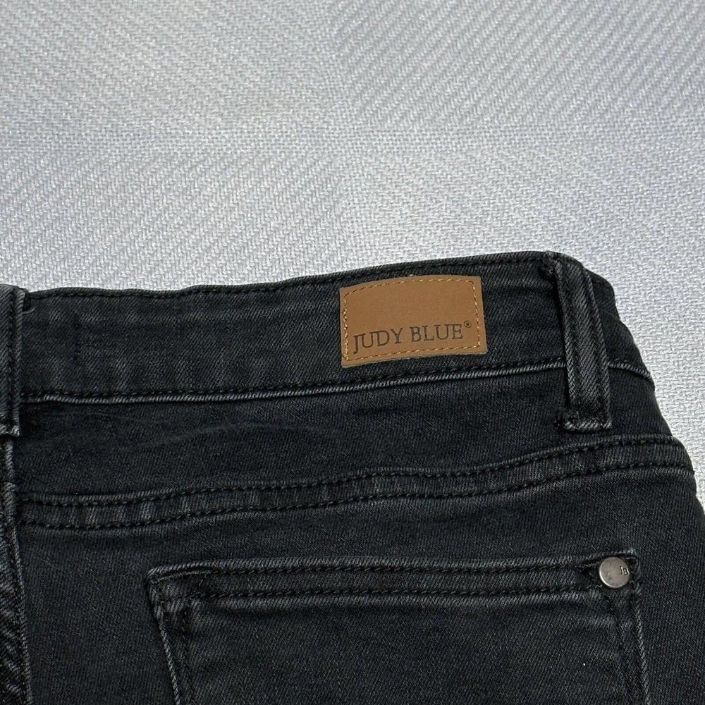 Judy‎ Blue Mid Rise Distressed Leopard Print Patch Skinny Fit Jeans Size 7/28 - Picture 10 of 16